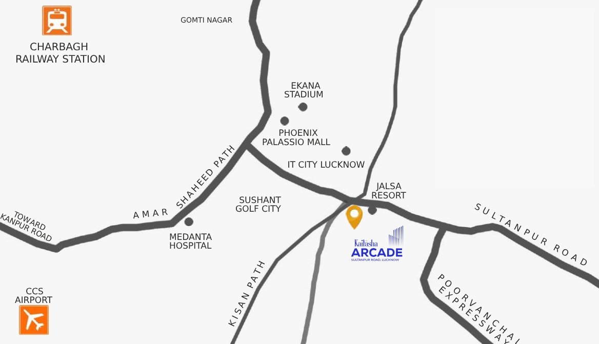 Kailasha Arcade Location Map